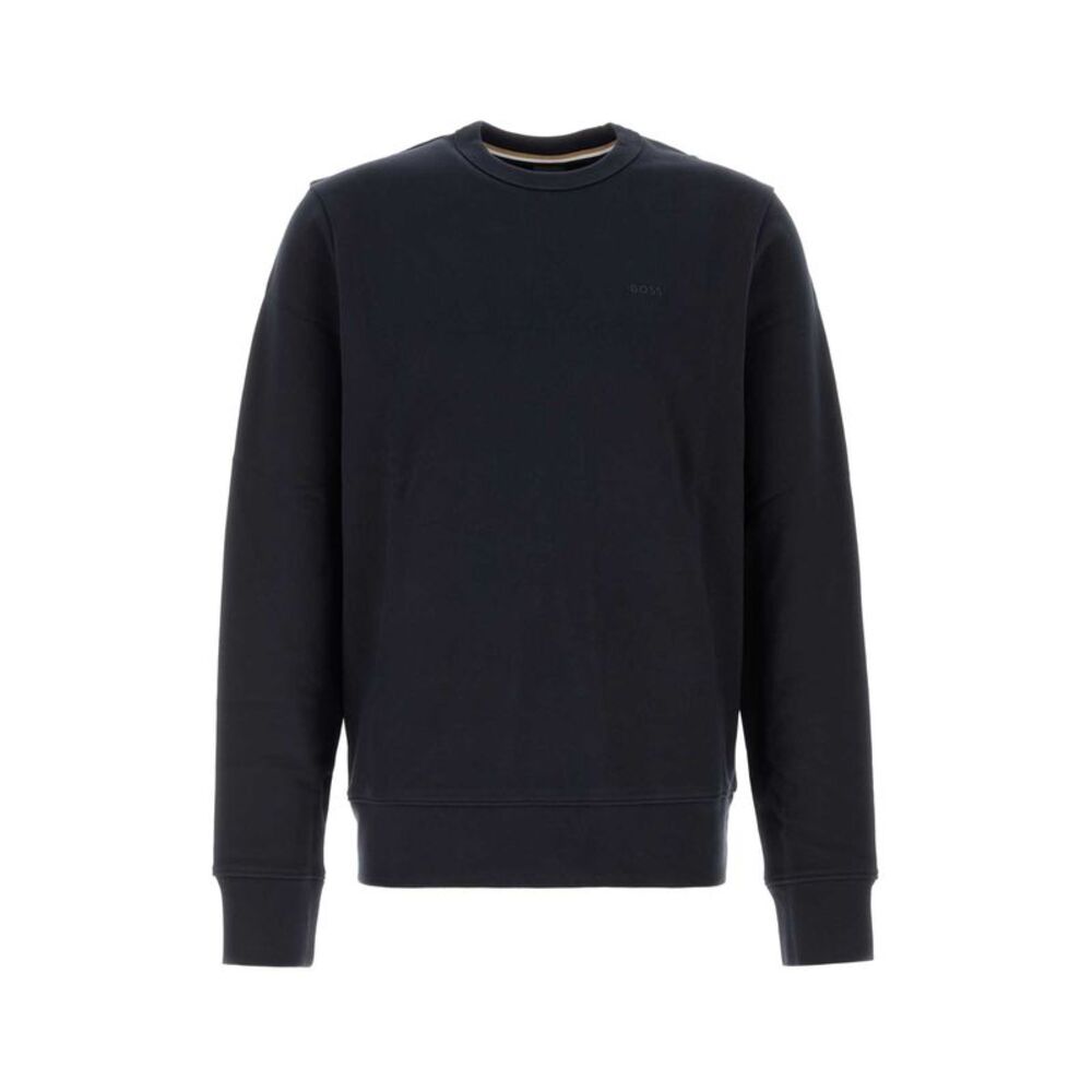 Boss Men Midnight Blue Cotton Sweatshirt